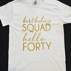 Custom Birthday Party shirts